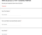 Win a LEGO 3-in-1 Exotic Parrot Set @ Brick Store