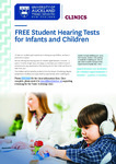 Free Paediatrics Hearing Test (Children 7 Months - 5yr 11 Months) @ The University of Auckland, Grafton Campus (Tuesdays)