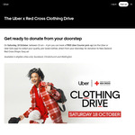 [AKL, WLG, CHCH] Donate Clothes & Accessories to Red Cross from Your Doorstep by Booking a Free Uber Package Pickup @ Uber App