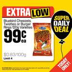 [South Island] Cheezels, Twisties & Burger Rings 120g $0.99 (Limit 4 Assorted, in-Store) @ PAK'n SAVE