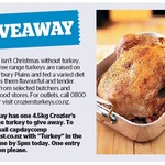 Win a 4.5kg Crozier's Free Range Turkey from The Dominion Post