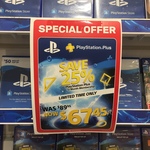 25% off 12 Month PlayStation Plus Subscription $67.45 at EB Games