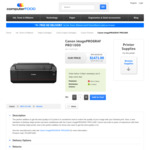 Canon imagePROGRAF PRO-1000 A2 Photo Printer $1471.99 + Shipping (was $2299.00) @ ComputerFood
