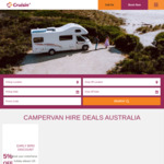 5% off on Daily Rental Rate on All Campervans and Motorhomes (Travel between Oct 2022 ~ March 2024) @ Cruisin Motorhomes