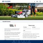 Win a Honda Outdoors Battery Powered Lawn Mower @ Hyundai NZ