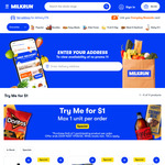 Try a Range of Products for $1 (Maximum 1, $25 Min. Spend for Delivery) @ MILKRUN