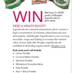 Win 1 of 5 $100 Bioglan Superfood Packs from Your Weekend