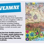 Win 1 of 4 Double Passes to The Craft & Quilt Fair, Porirua from The Dominion Post (Wellington)