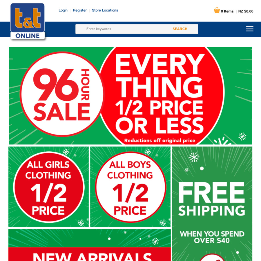 Everything 1/2 Price or Less + Free Shipping over $40 @T&T ...