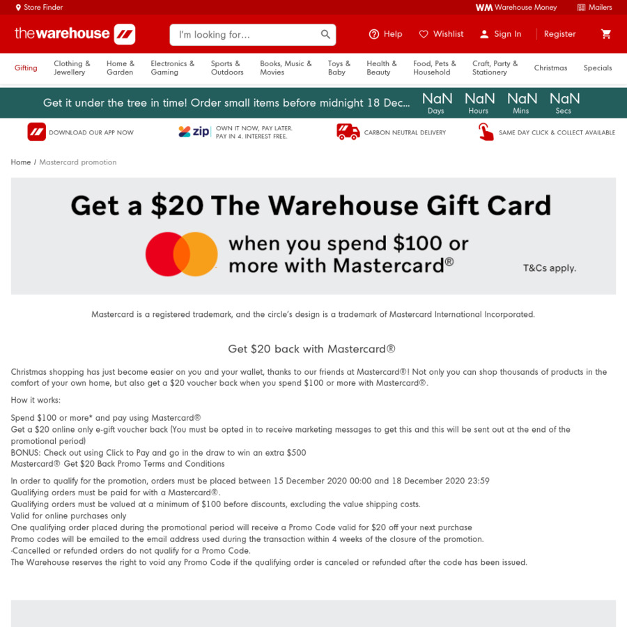 Spend 100, Receive a 20 evoucher When Paying with Mastercard The