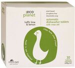 Eco Planet Kaffir Lime & Lemon 30 Dish Washer Tablets With Rinse Aid $4.98 @ The Warehouse