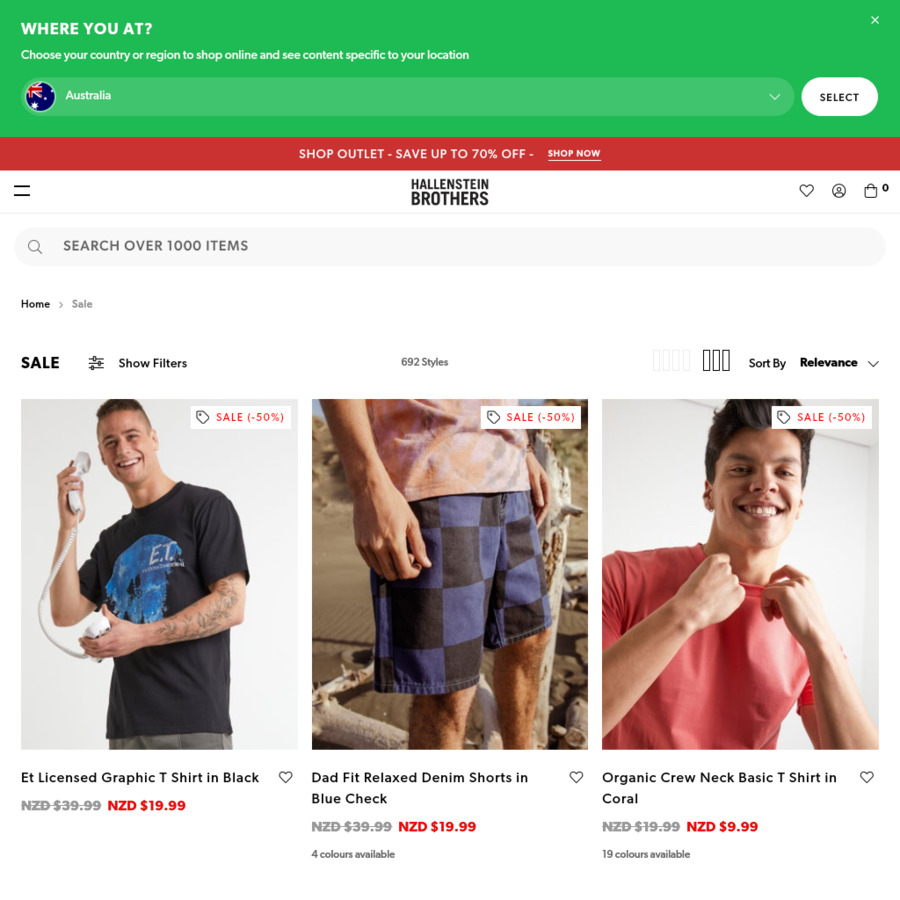 Outlet Sale Up to 70 off (+ Free Shipping Order over 60, 6.95