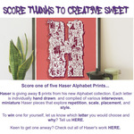 Win 1 of 5 Haser Alphabet Prints from BurgerFuel