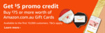 AU$5 Credit on AU$75 Amazon Gift Card Purchase (First 10,000 Gift Card Customers) @ Amazon AU