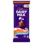 Cadbury Dairy Milk Tip Top Orange Choc Chip Chocolate Block 167g $1.49 (BB 30/07/24) @ New World Brookfield (Tauranga)