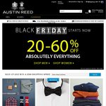 Austin Reed Black Friday Sales - 20% to 60% off Everything. Free Shipping on £150 Spend