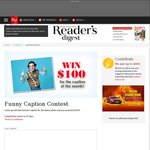 Win $100 from Readers Digest