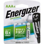 Energizer Rechargeable AAA / AA Batteries - 4 Pack $16.40 @ Bunnings ($13.94 via Pricematch at Mitre 10)