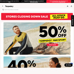 Physical Stores Closing Down Sale: 50% off All Torpedo7 & R&R Branded Gear, 40% off Everything Else @ Torpedo7