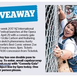 Win a Double Pass to NZ International Comedy Festival Gala from The Dominion Post (Wellington)