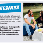 Win a Double Pass for a Romantic Valentine's Evening at St. Johns Restaurant from The Dominion Post (Wellington)