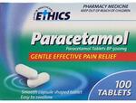 Ethics Paracetamol 500mg Tablets 100pk, $2.99 (In-Store Only) @ Chemist Warehouse