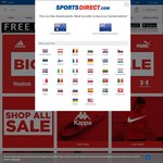 Free International Delivery w/ SportsDirect.com App (Spend over $20)