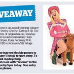 Win 1 of 2 Double Passes to Shirley Gnome: Taking It up The Notch from The Dominion Post (Wellington)