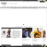 Marks & Spencer 20% off Online & Free Shipping on £30 Spend