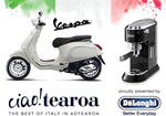 Win a Weekend Rental of a Vespa Scooter, De’Longhi Dedica Espresso Machine EC680 @ Metro Mag