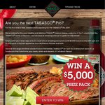 Win $2,500 Cash + $2,500 Worth of Kitchen Appliances from McPherson Kitchen & Bath from Tabasco