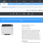 Kyocera ECOSYS P5026cdn A4 Colour Laser Printer $156.54 incl. shipping (was $423.68) @ Doolz