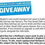 Win a Huffman's Hot Sauce Pack from The Dominion Post [Wellington]