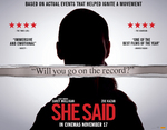 Win a double pass to She Said (film) and a copy of She Said (Jodi Kantor & Megan Twohey book) @ Her World
