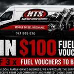 Win 1 of 3 $100 Fuel Vouchers from Hadland Truck Services