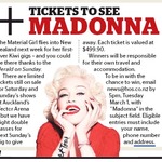 Win 1 of 8 Double Passes to Madonna Concert, Auckland, March 6 from NZ Herald