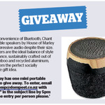 Win a Chant Mini Portable Bluetooth Speaker from The Dominion Post