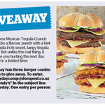 Win 1 of 3 Wendy's Double Burger Combo Vouchers from The Dominion Post