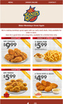 5pc Chicken $10 (Mondays),  8pc Wings $6 (Tuesday), 6pc Texas bites & sauce $4.99 (Wednesday) + More @ Texas Chicken