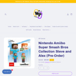 [Pre-Order] Nintendo Amiibo Super Smash Bros Collection Steve and Alex $47.49 + Shipping ($4.99 Urban / $8.99 Rural) @ WP Games