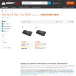 [Backorder] Valve Steam Deck 256GB $1399 / 512GB $1599 (OOS) + Shipping ($0 with Primate, Stock Arriving Dec 16) @ Mighty Ape