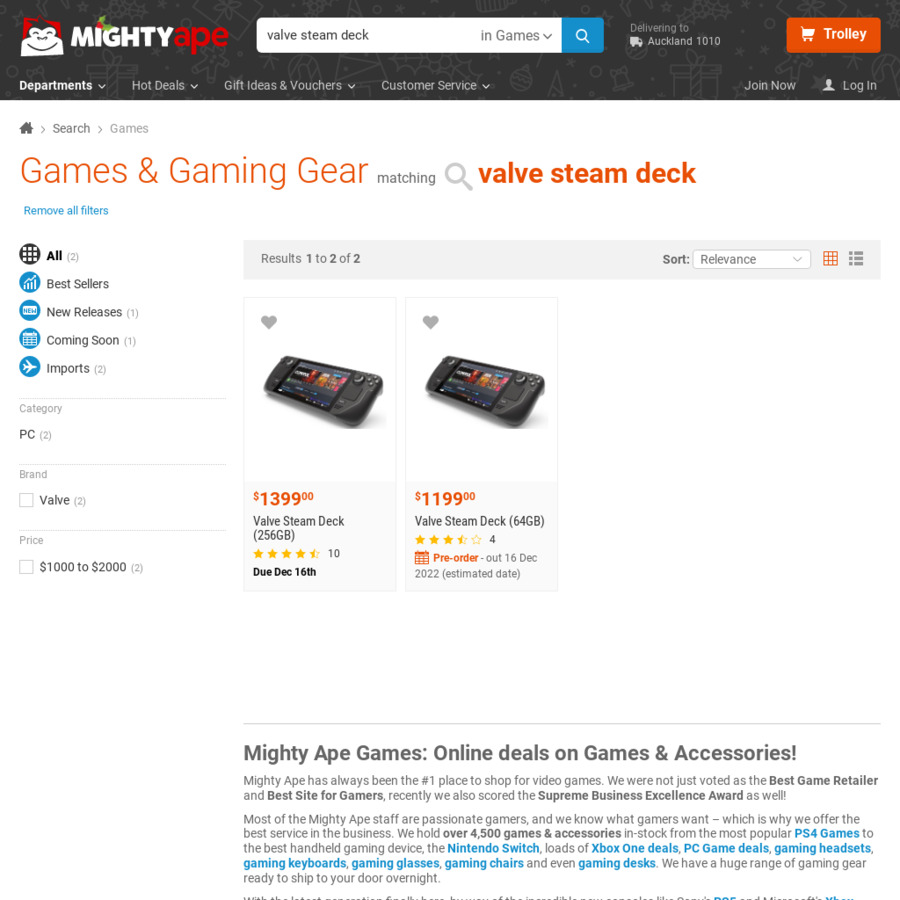 [Backorder] Valve Steam Deck 256GB 1399 / 512GB 1599 (OOS) + Shipping
