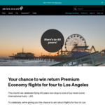 Win Return Premium Economy Flights for Four to Los Angeles @ Air NZ