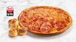 1/2 Pepperoni & 1/2 Cheese Pizza + 4 Garlic Knots $30 + Fees (Normally $42) @ Sal's