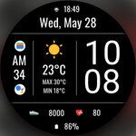 [Android, WearOS] Free Watch Face - DADAM105 Weather Digital Watch (Was US$1.99) @ Google Play