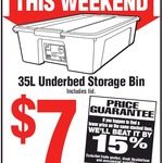 Snazee Underbed Storage 35 Litre $7 (Was $15) @ Bunnings