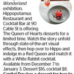 Win Dessert for 2 at Te Papa's Wonderland Exhibition Hippopotamus Restaurant and Cocktail Bar from The Dominion Post