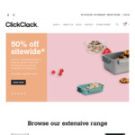 50% off Storewide - Storage Containers @ Clickclack