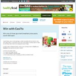 Win a Easiyo Mini Yogurt Maker, 2 Yogurt Sachets, 2 Sachets of Muesli from Healthy Food