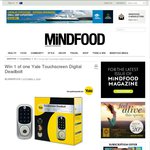 Win a Yale Touchscreen Digital Deadbolt (Worth $399) from Mindfood